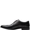 CLARKS MENS BROGUE LACE SHOE - BLACK LEATHER